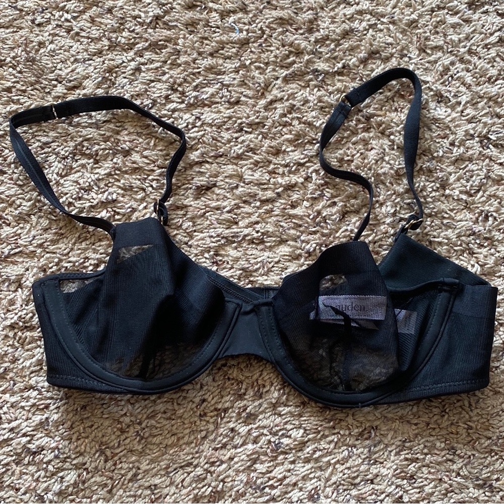 Black Sheer Underwire Bra